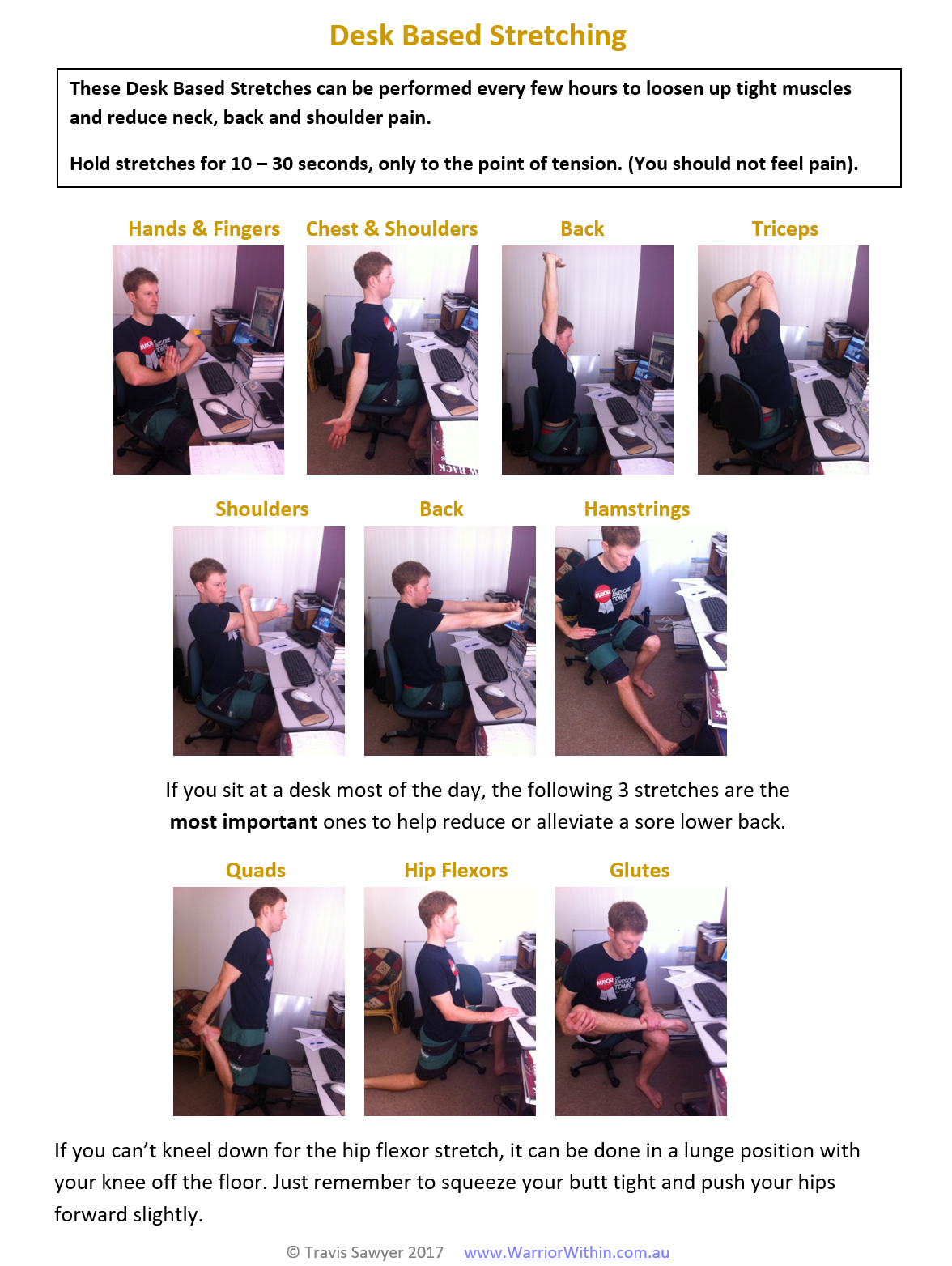 How To Fix Poor Posture From Sitting At A Desk Stretches